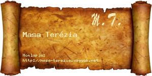 Masa Terézia névjegykártya
